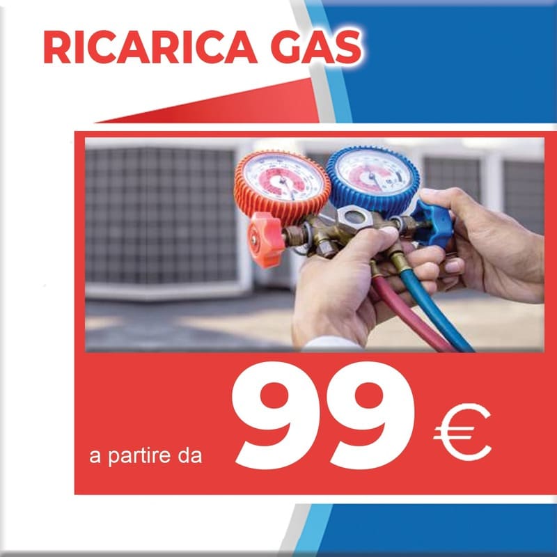 RICARICA GAS CLIMATIZZATORE CONDIZIONATORE da € 99,00 CATANIA