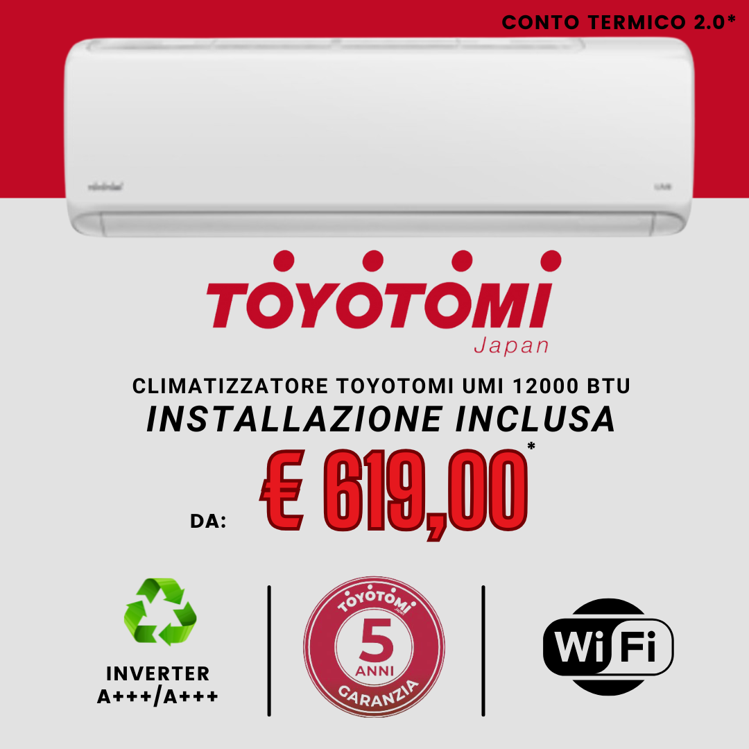 Offerta CLIMATIZZATORE TOYOTOMI UMI da € 619,00