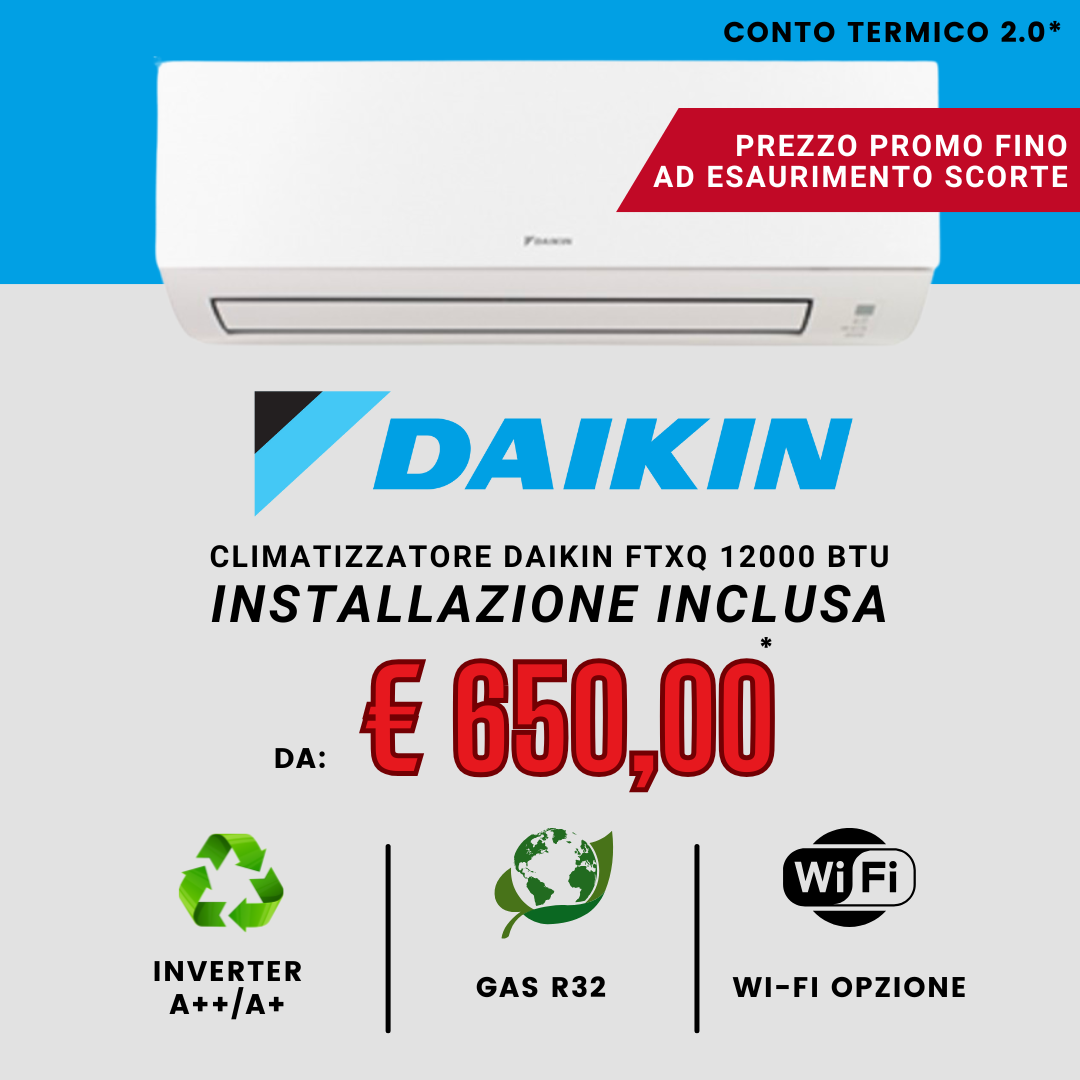 Offerta CLIMATIZZATORE DAIKIN BBOP FTX da € 650,00